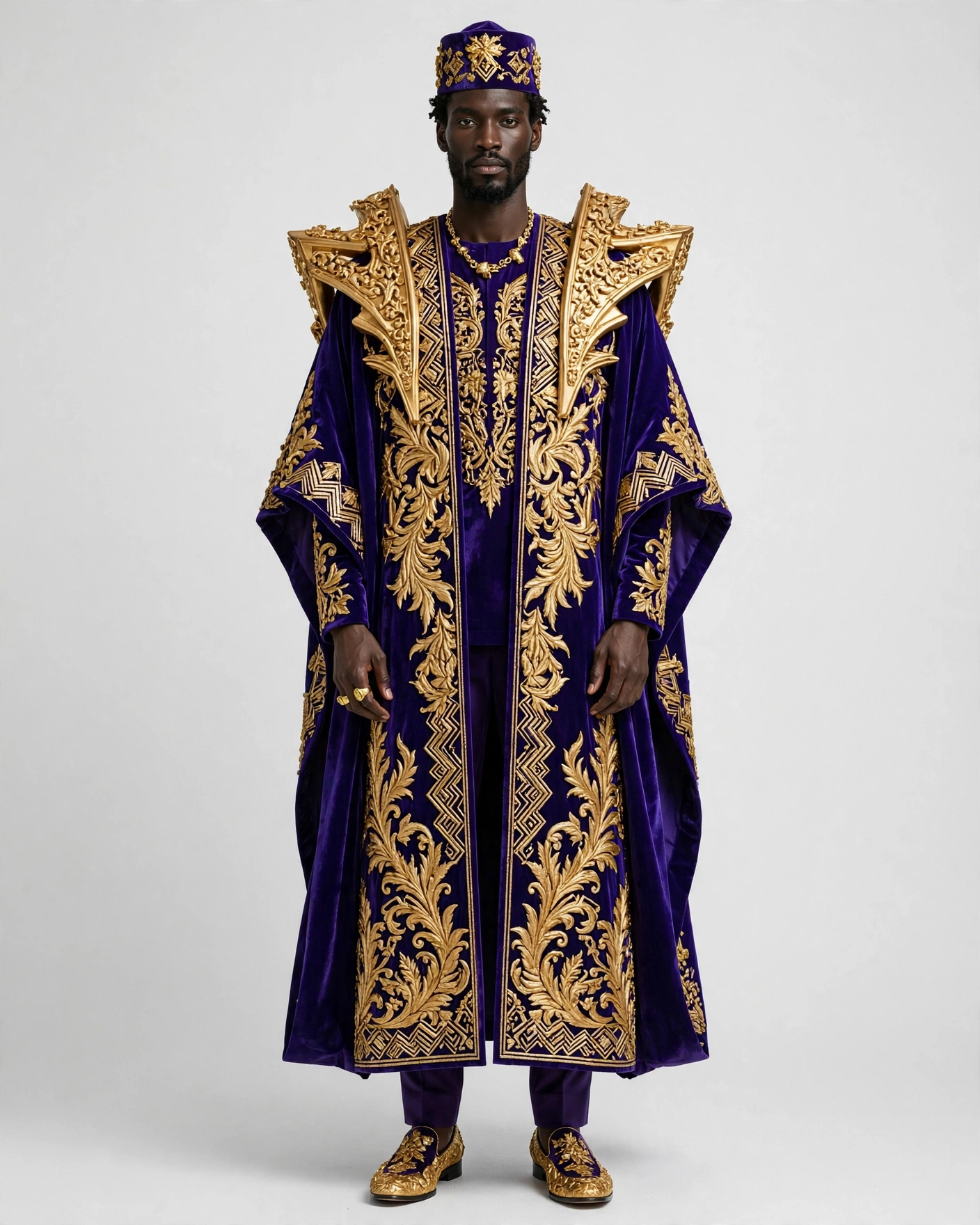 The Gilded Velvet Robe