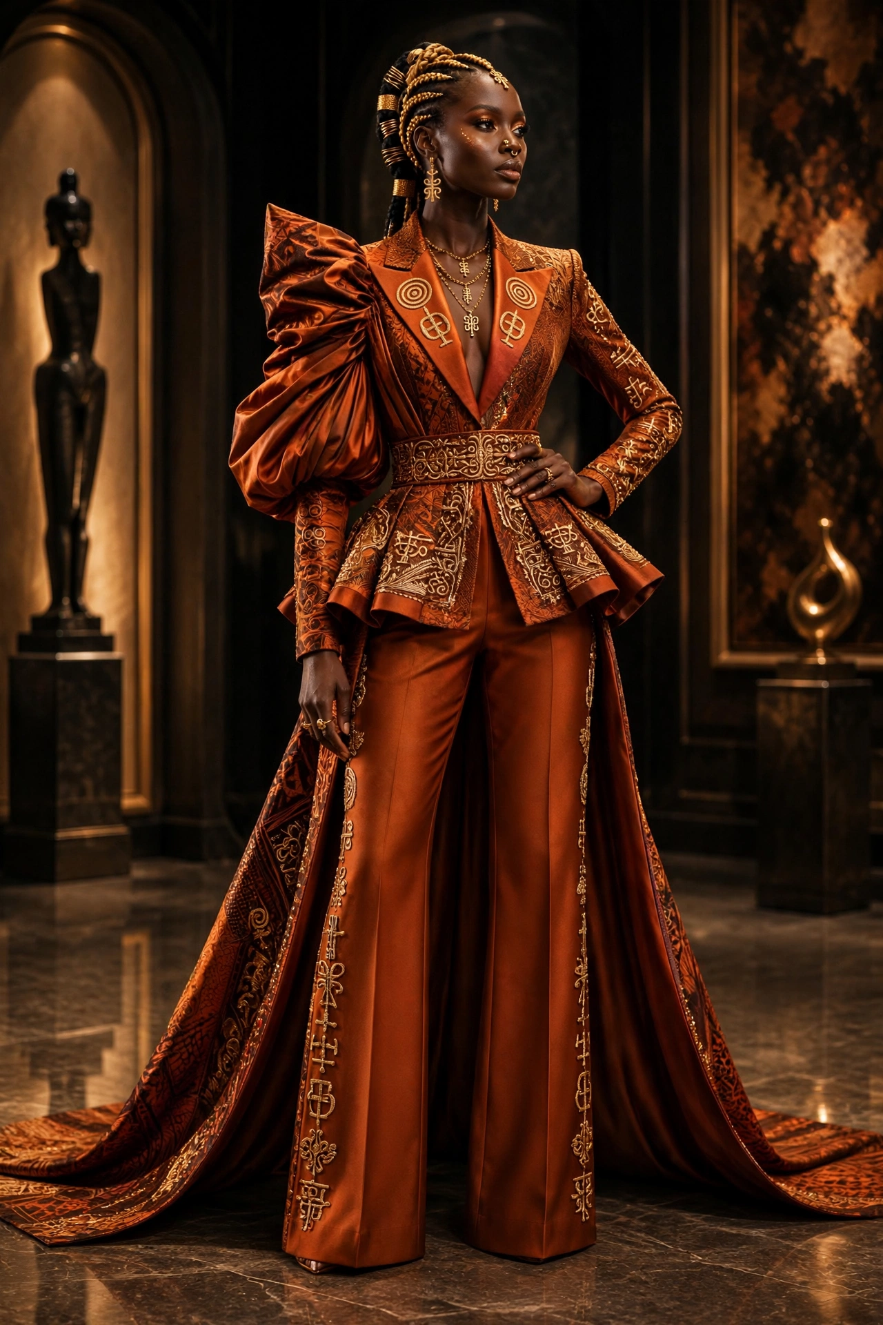 The Embroidered Jacquard Suit