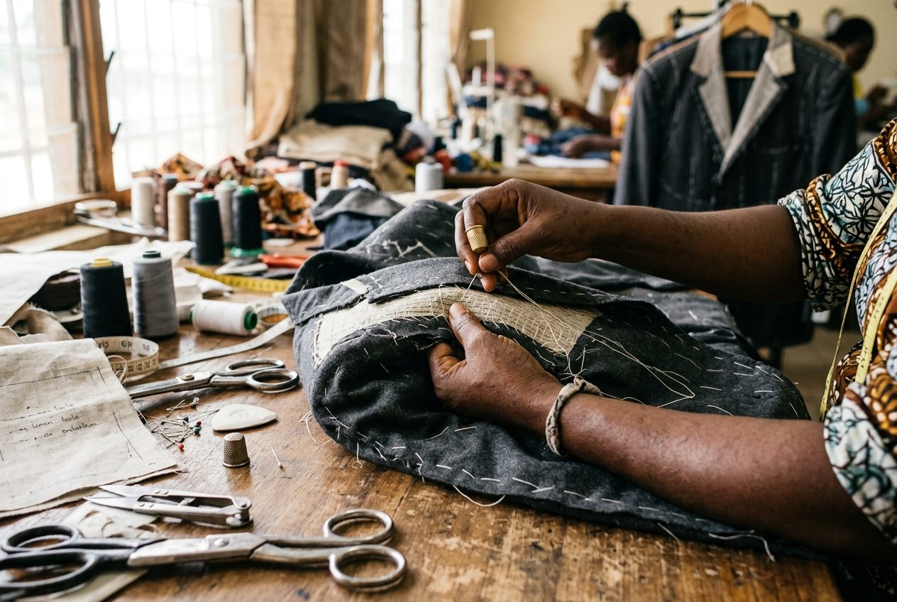 Work in progress at Kouassi Atelier, Abidjan