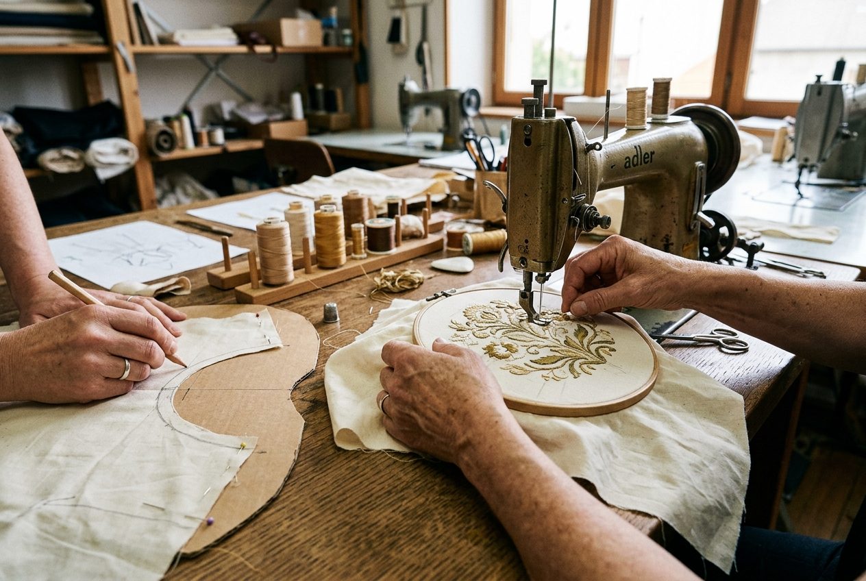 Work in progress at Sow Couture, Saint-Louis
