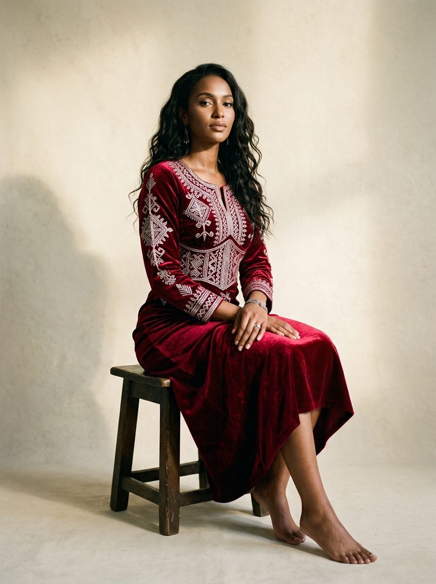 Hauwa Ibrahim — Embroidery & beading signature work