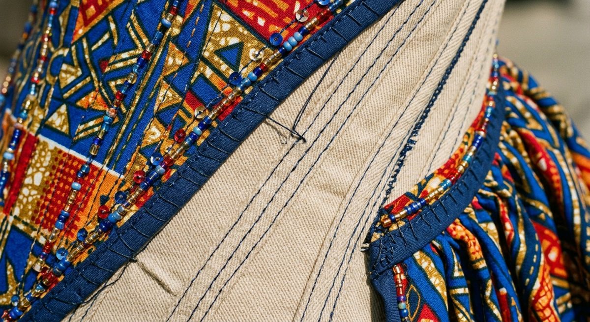 Construction detail — Owambe Corset Gown
