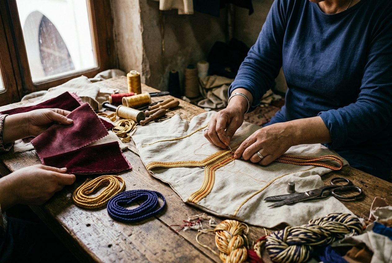 Work in progress at Maison El Fassi, Marrakech
