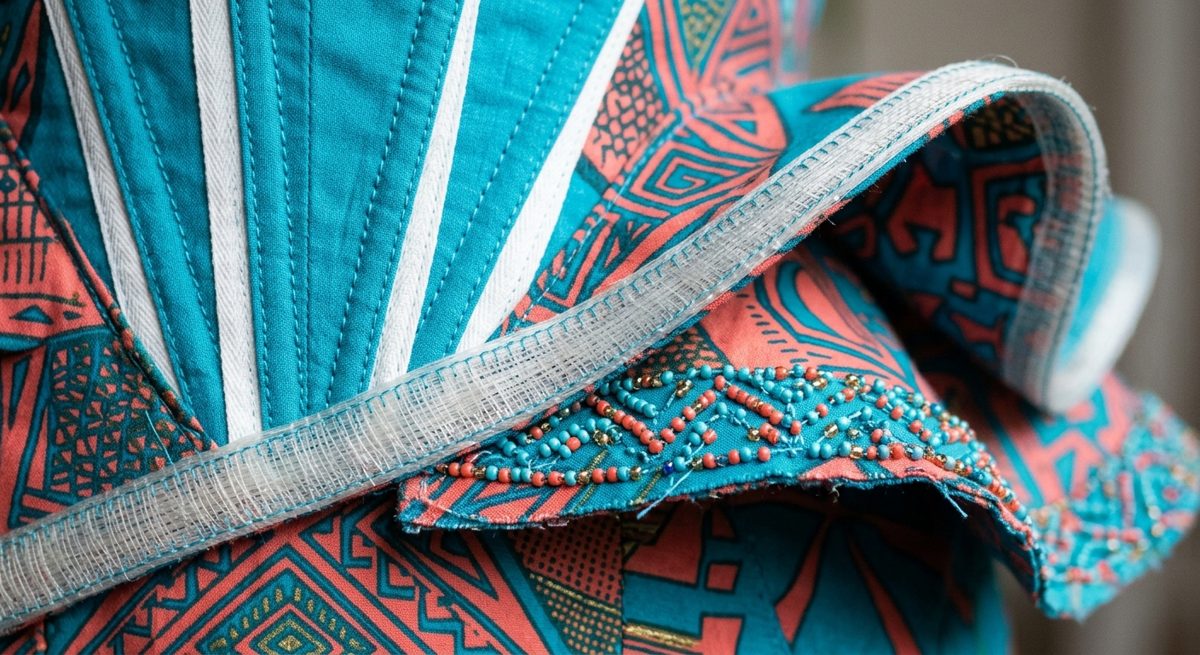 Construction detail — Plateau Peplum Dress