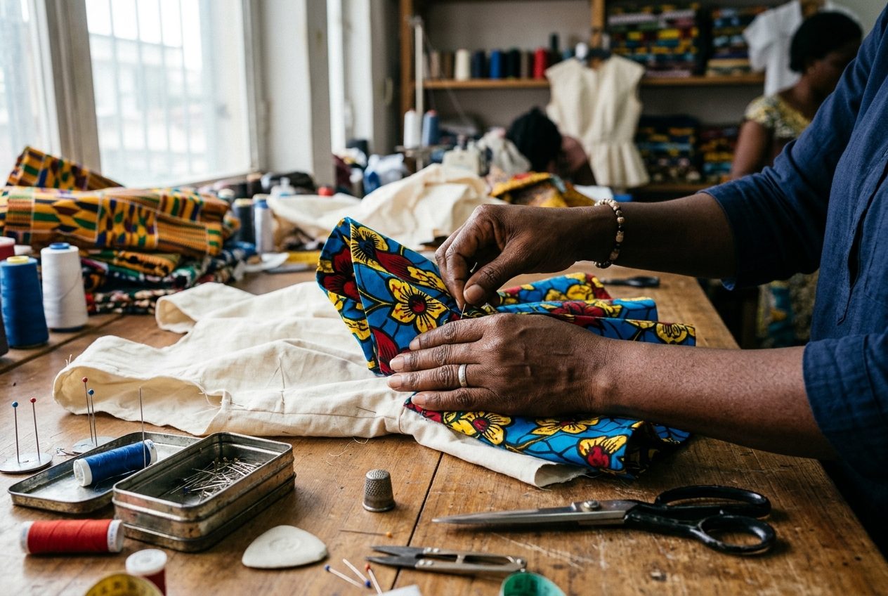 Work in progress at Traoré Studio, Abidjan