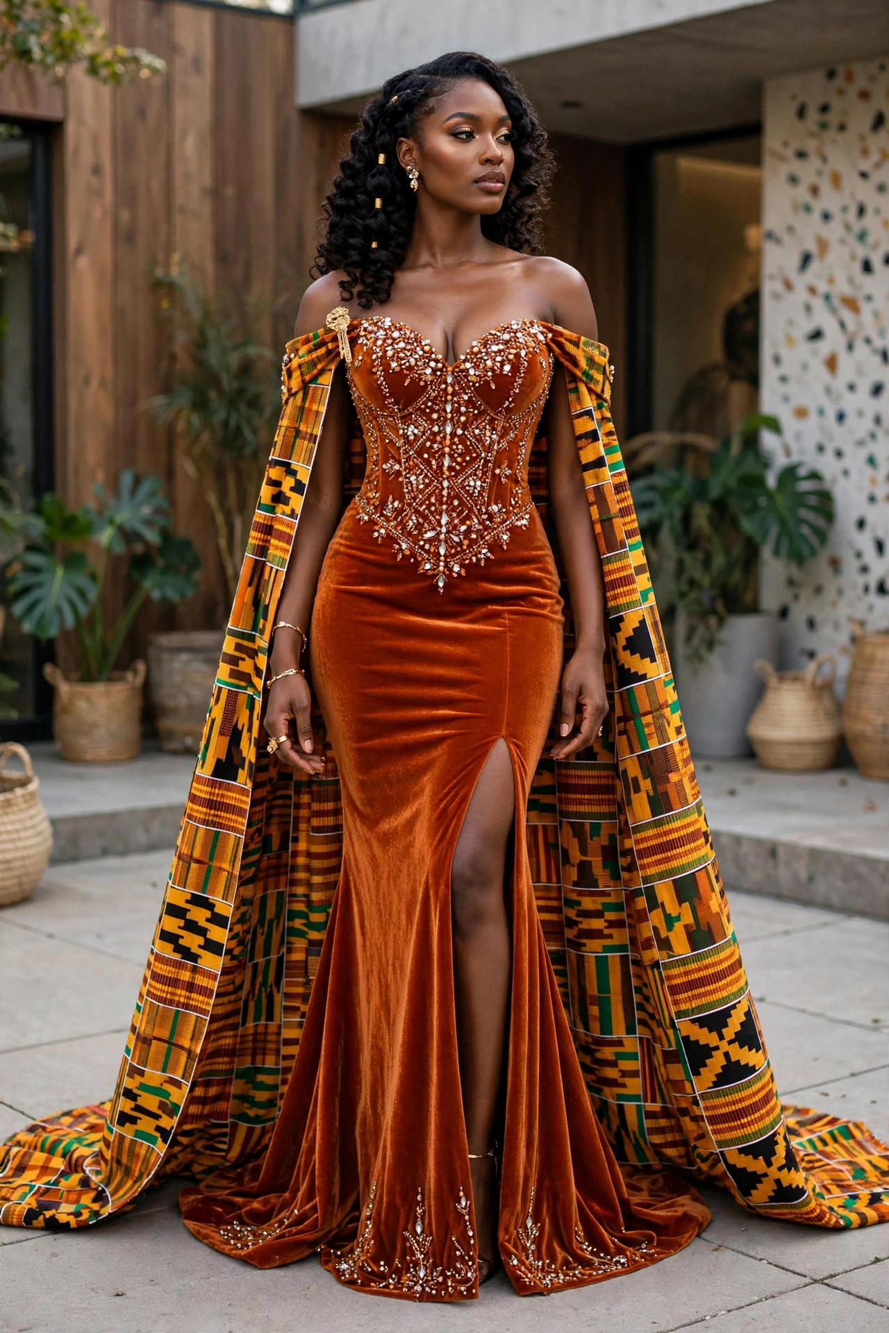 The Embellished Velvet Gown
