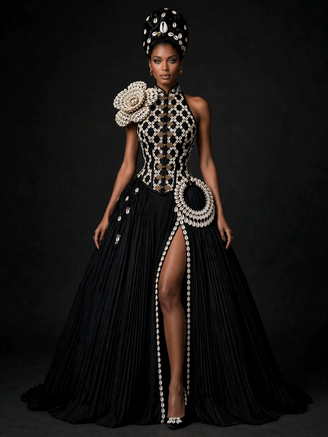 The Cowrie Embellished Gown